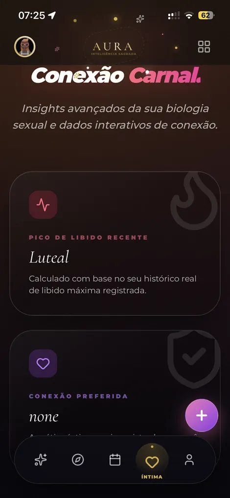 Tela real do Aura — Conexão